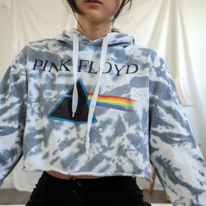 Pink Floyd Cropped Hoodie
